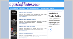 Desktop Screenshot of agushafiludin.com